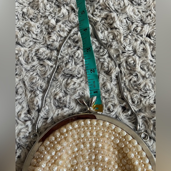 Artel MONTREAL Ivory Circle Beaded Purse Clutch Sequin Wedding Formal Luxury Art - Picture 15 of 16